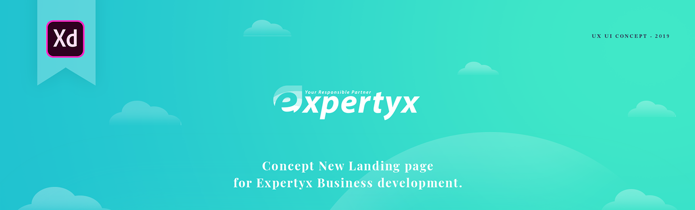 UI/UX Interaction design  landing page Webdesign landing page concept UX web Experience design trend 2019 colortrend concept design