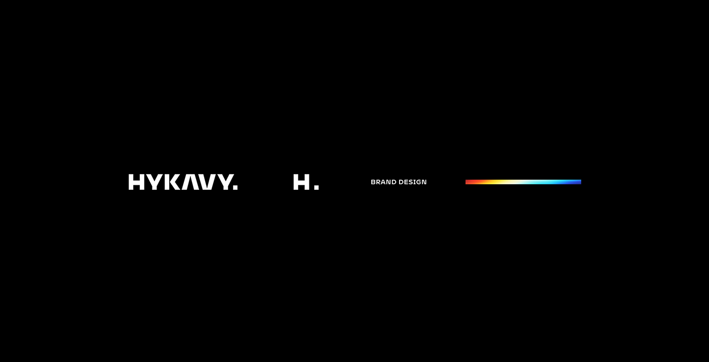 gradient holographic Logotype motion hykavy brand identity visual identity Logo Design