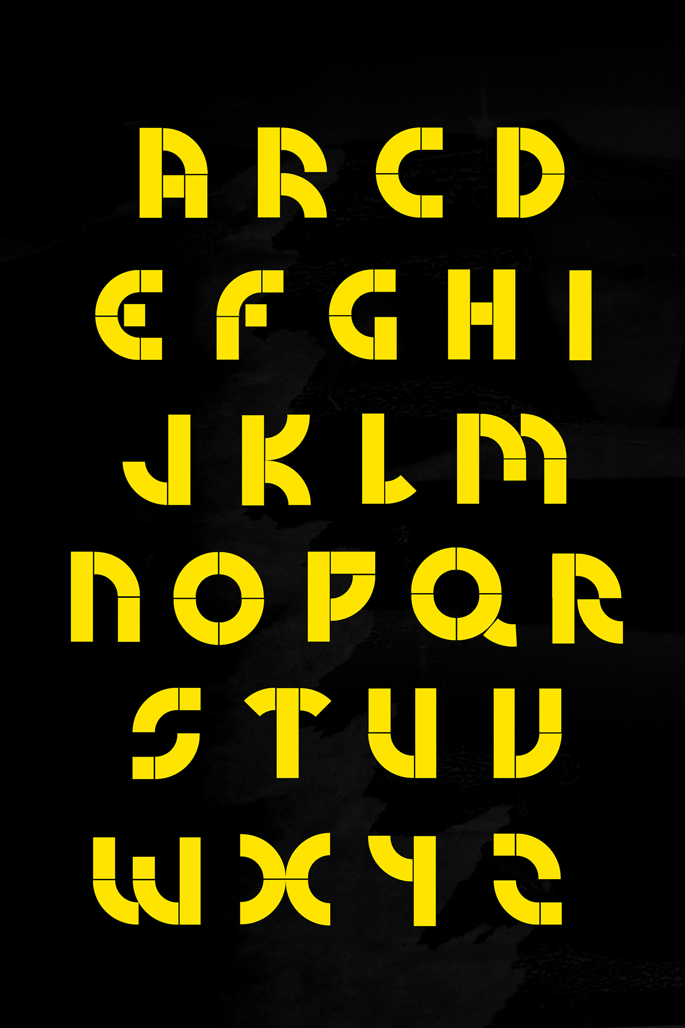 modular Typeface font modern graphic graphic design  design typography   stamp