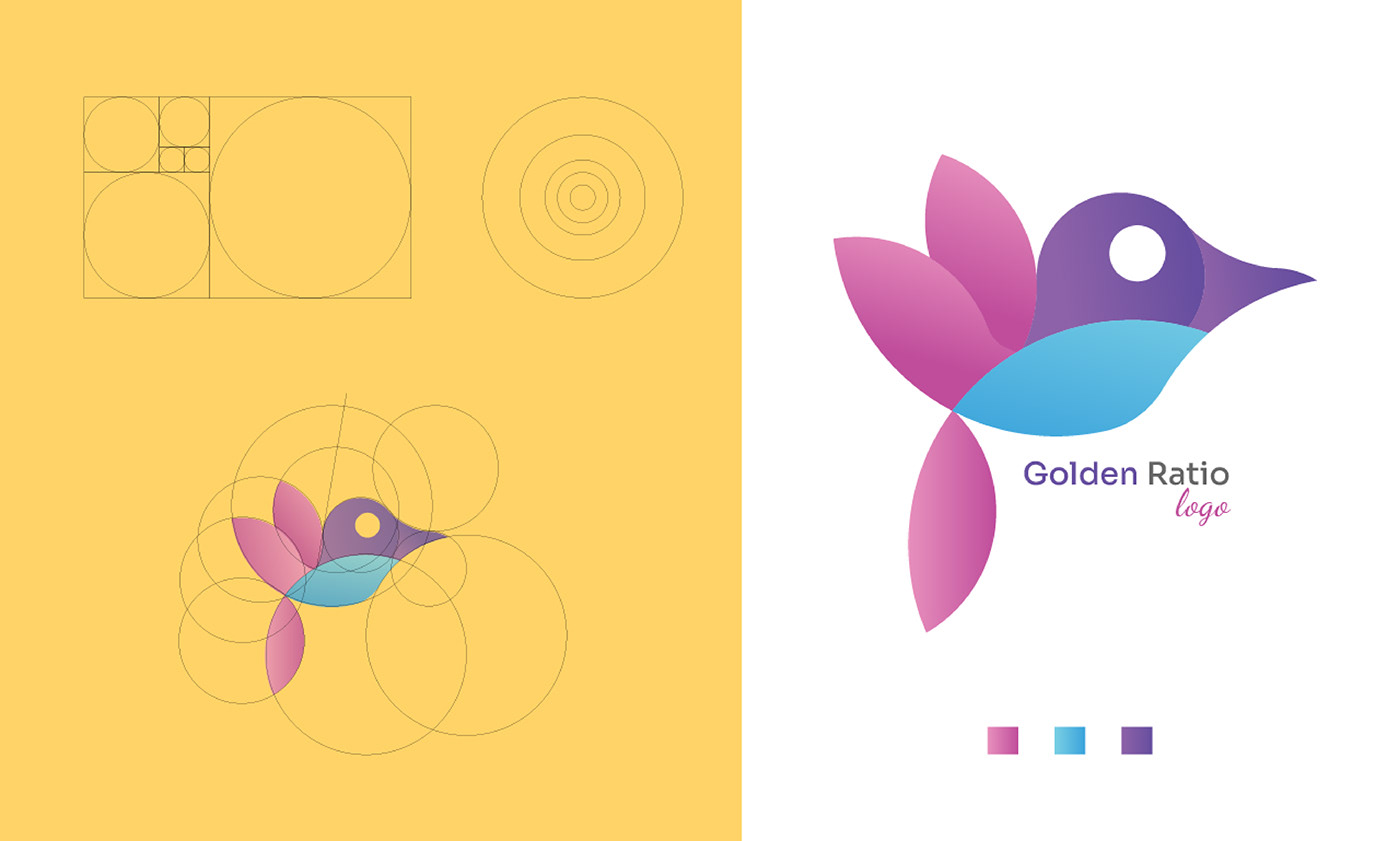 Golden Ratio brand identity Logo Design visual identity Brand Design identity adobe illustrator design logo Golden Ratio Logo