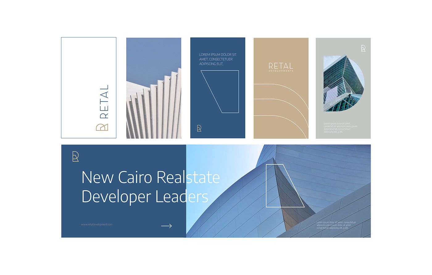 architecture brand identity development geometric Logo Design minimal property real estate retal