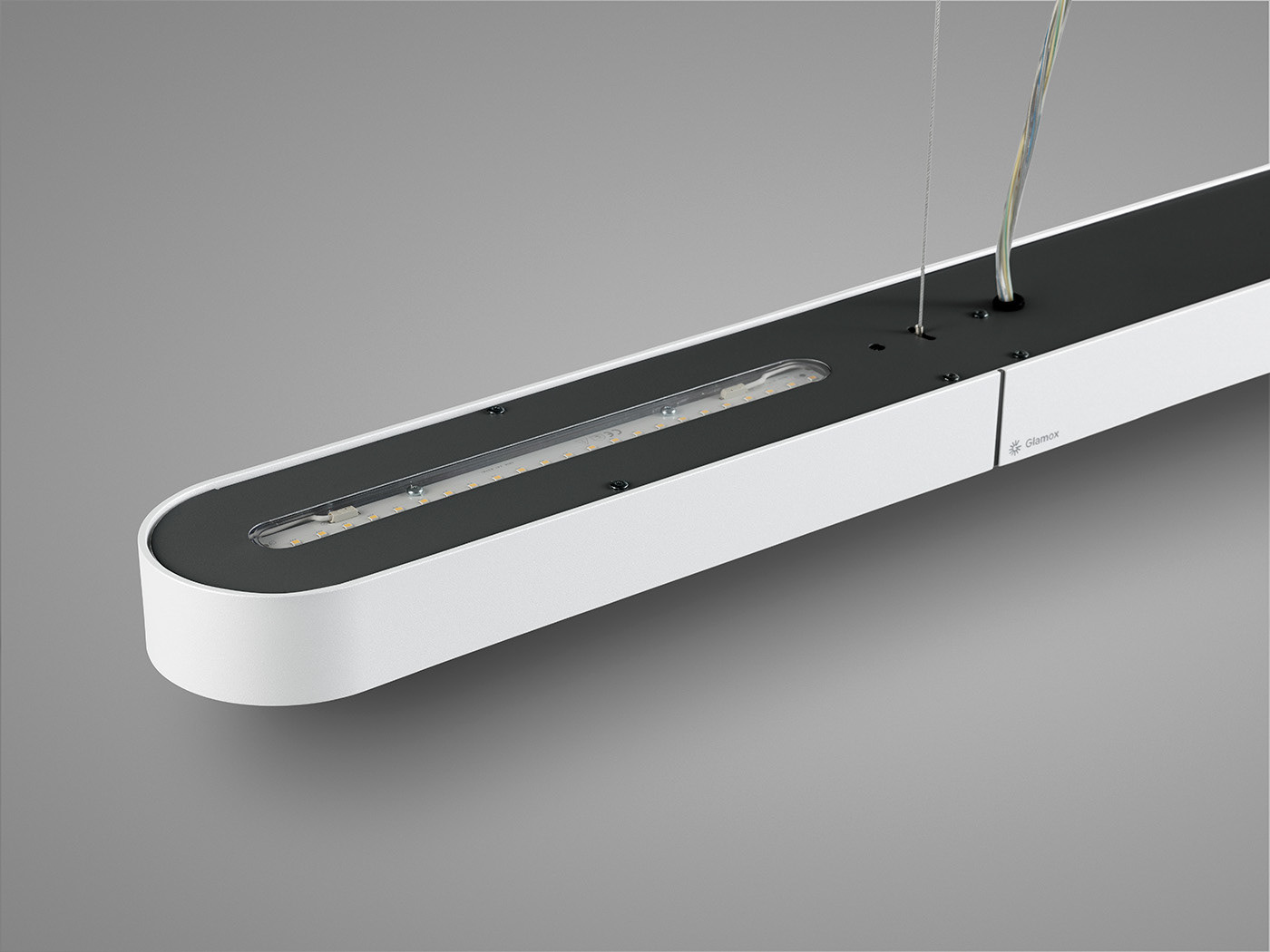 Adobe Portfolio pendant light Lamp linear aluminium industrial design  product design logo