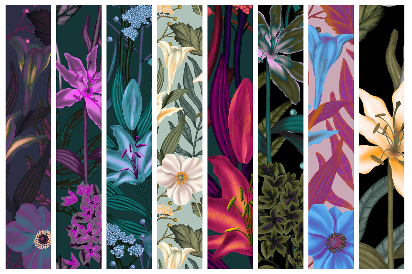 pattern textile fabric print textile design  Textiles Flowers Drawing  watercolor art