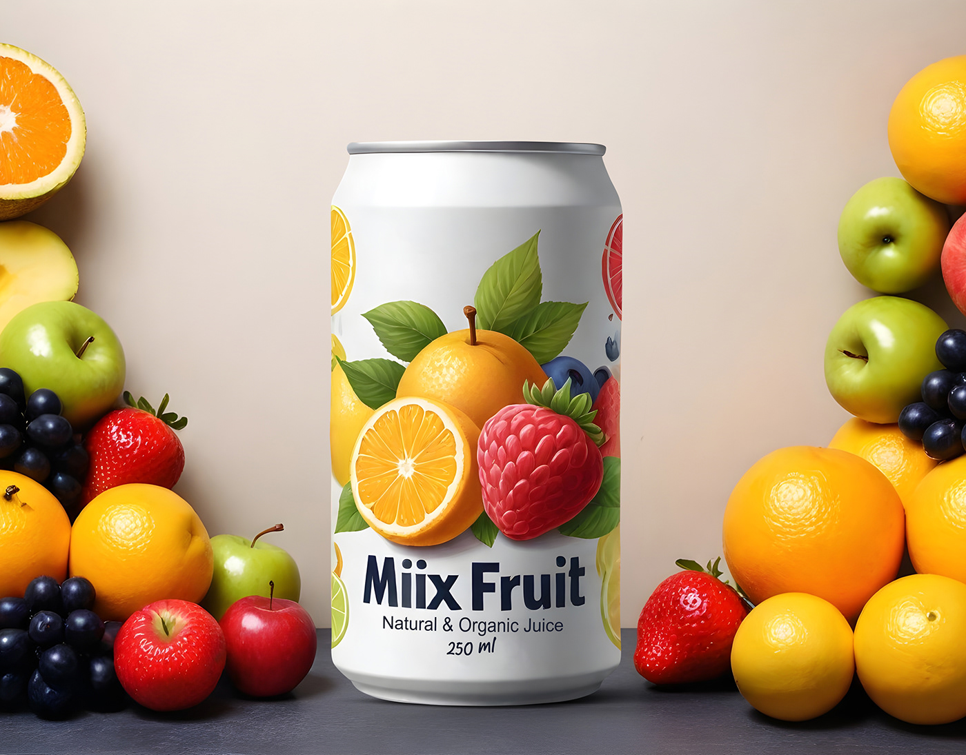fruit label Fruit Can Design fruit packaging Can Design Can Label label design packaging design graphic design  FRUIT CAN tin can design