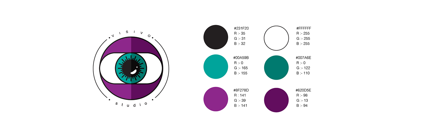 logo branding  identity colors brand Photography  studio eye visual coarperate identity