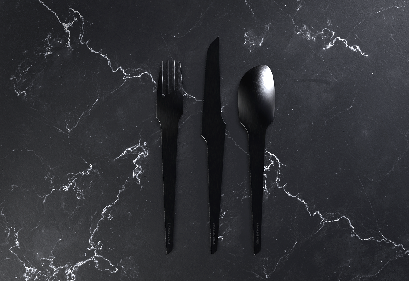 cutlery flatware product design  industrial design  packaging design rendering 3d design cmf Rhinoceros keyshot