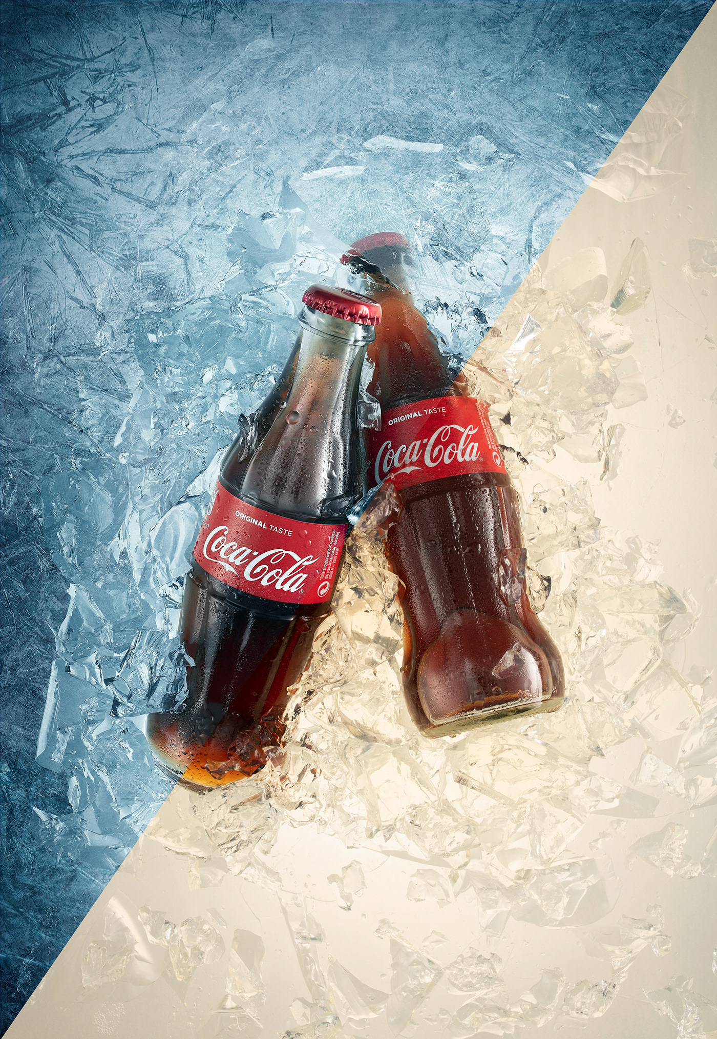 coke iced ice cocacola gelo snow beverage