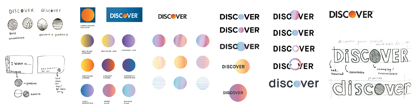 branding  graphic design  Logo Design generation Web Design  Discover Card Color Studies research adobeawards