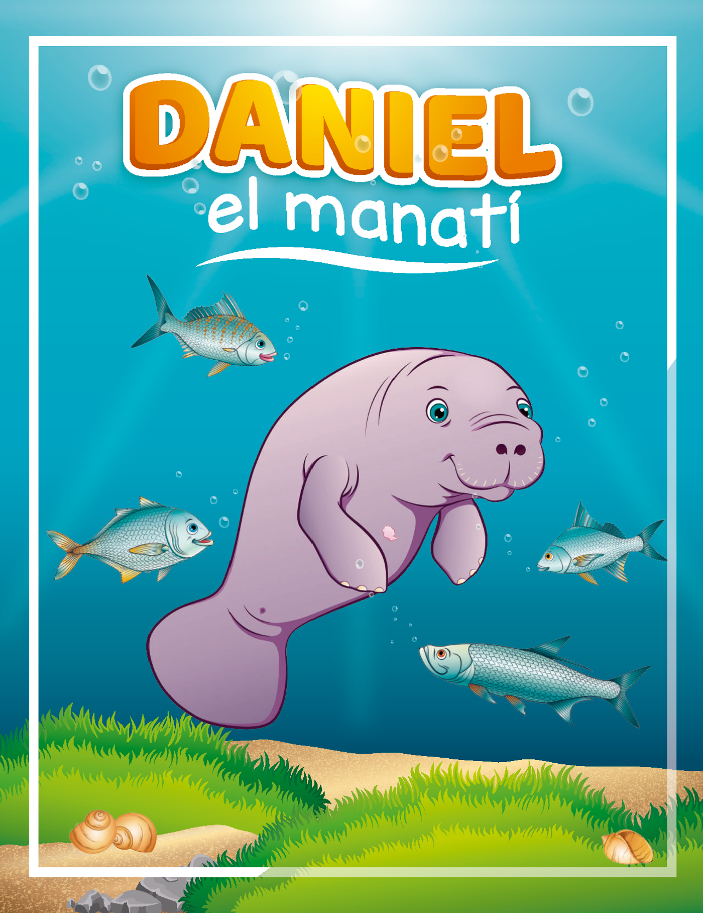 animales arte digital cuento infantil diseño de personajes diseño gráfico ilustración digital manati naturaleza quintana roo RichyartRamirez