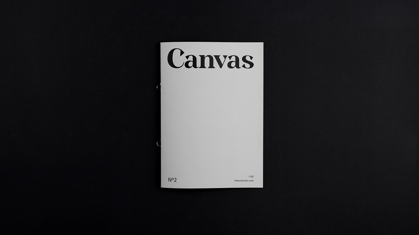 canvas Cuktural magazine editorial Layout art fanzine publication minimal modern