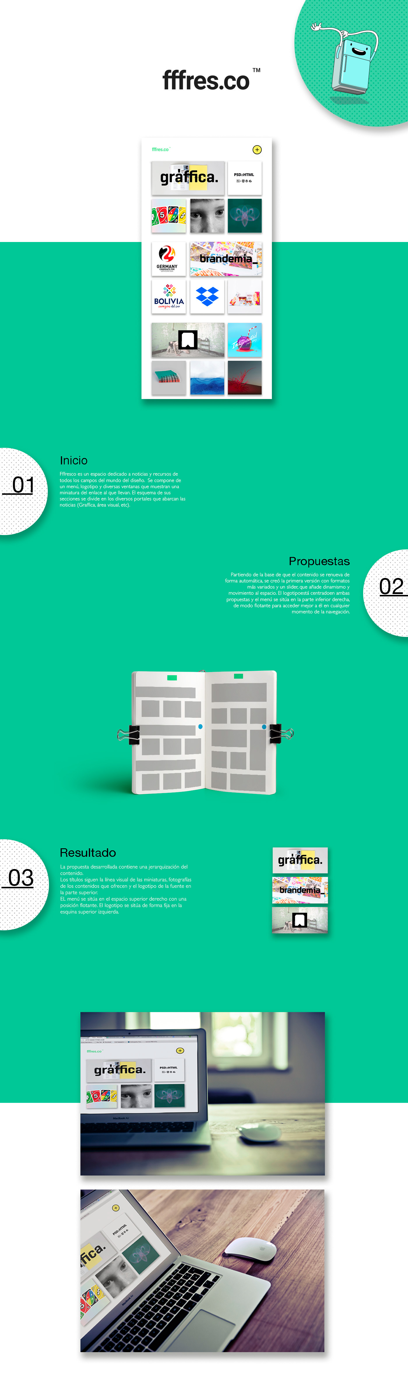 RESTYLING Web user experience green graphic