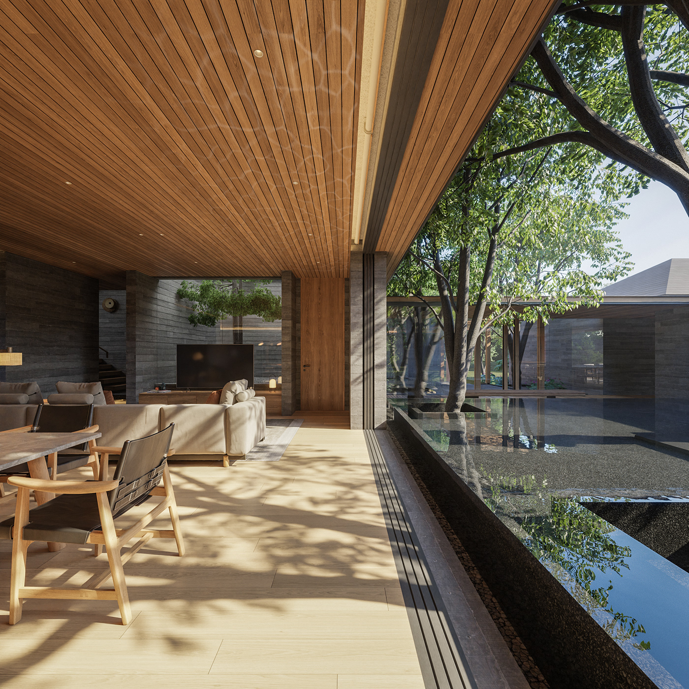 3D architecture archviz CG design house Interior Render visualization Landscape