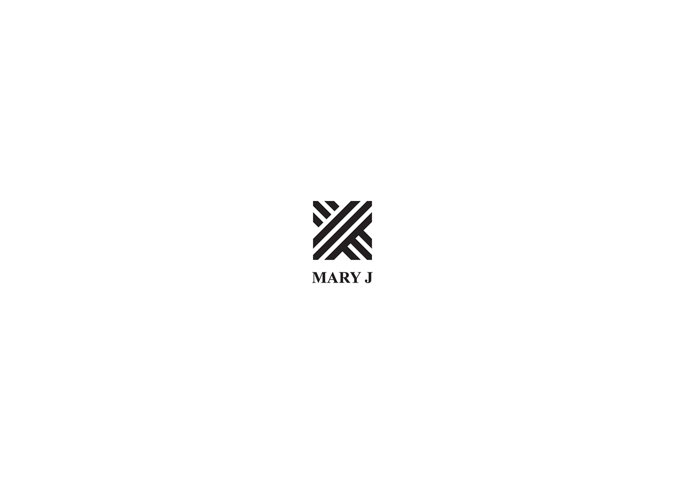 maryj mary j company company mary j card business card business monotone grey Tooling press bx brand symbol logo