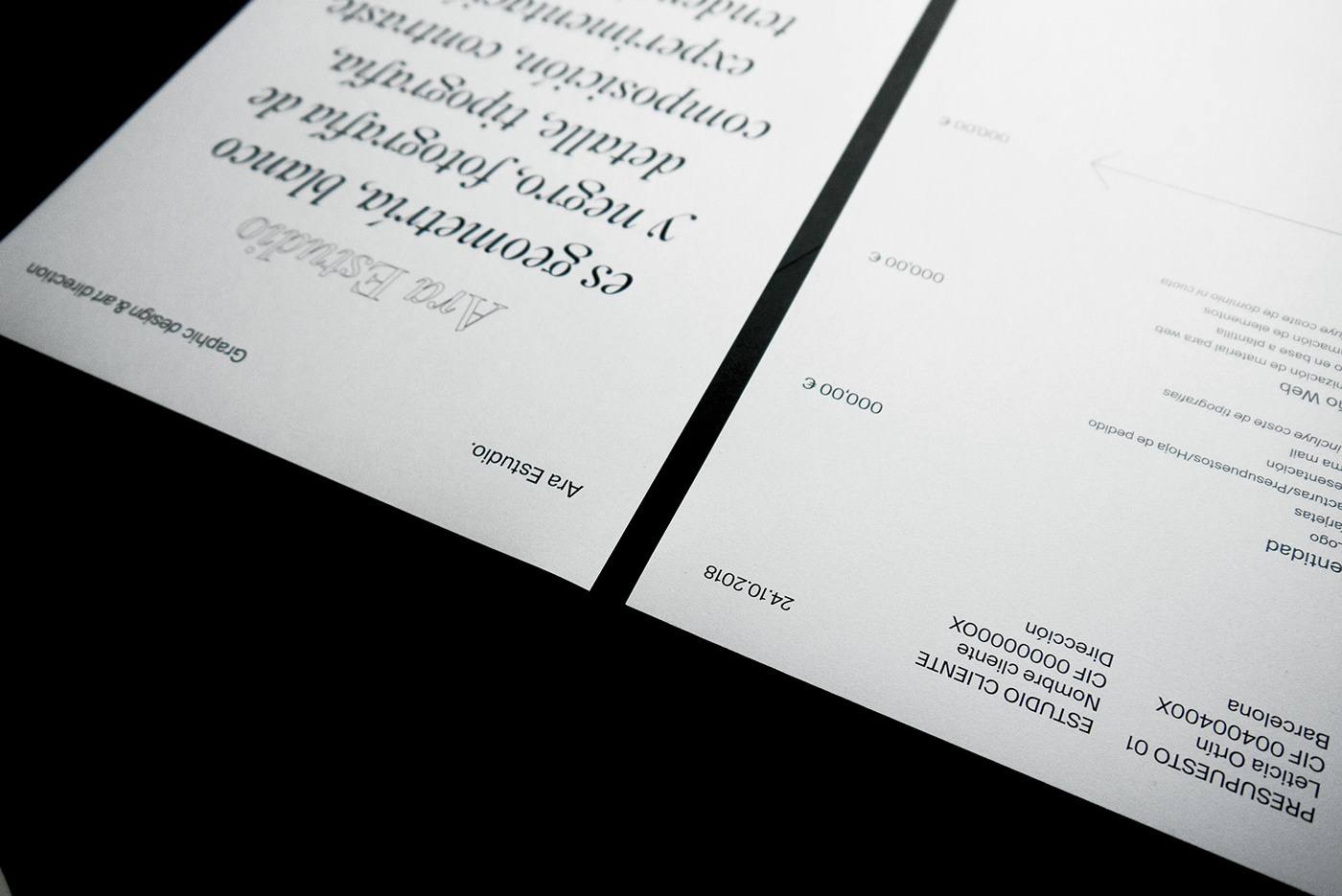 brand Selfbrand Bussines card graphic design  art direction  black and White ara estudio estudio studio