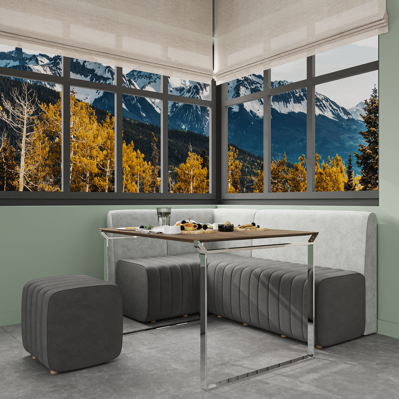 brend design interior design  kitchen minimal modern sofa Soft corner