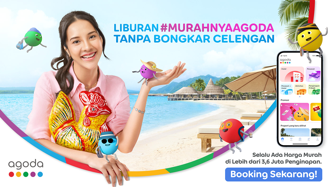 agoda M&C SAATCHI INDONESIA M&C Saatchi Travel App Travelling #MurahnyaAgoda Agoda Indonesia Agoji iklan travel Murahnya Agoda