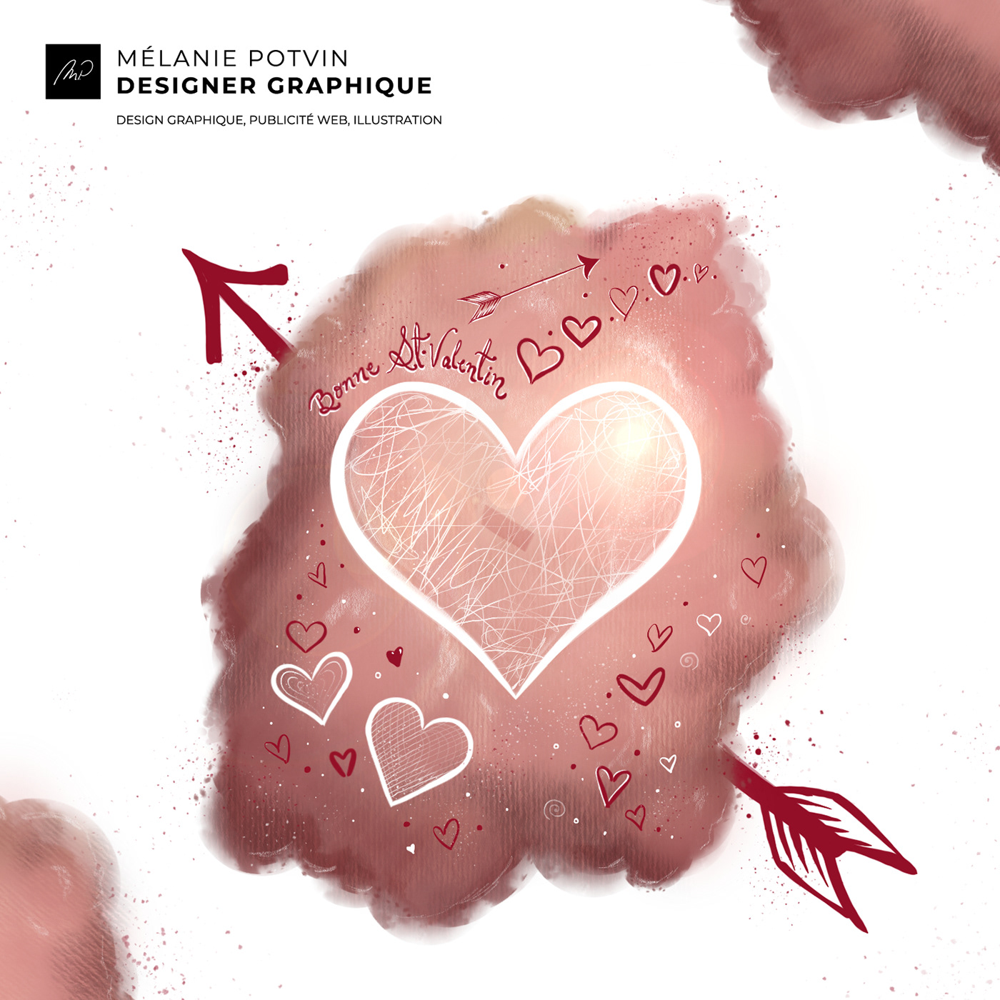 Valentine's Day heart Love Digital Art  st-valentin