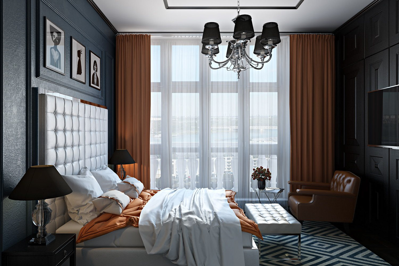 CGI cgstudio 3D 3dsmax Render rendering 3dvisualization Interior design bedroom