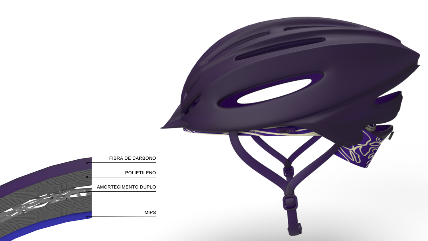 Esporte design projeto ciclismo capacete