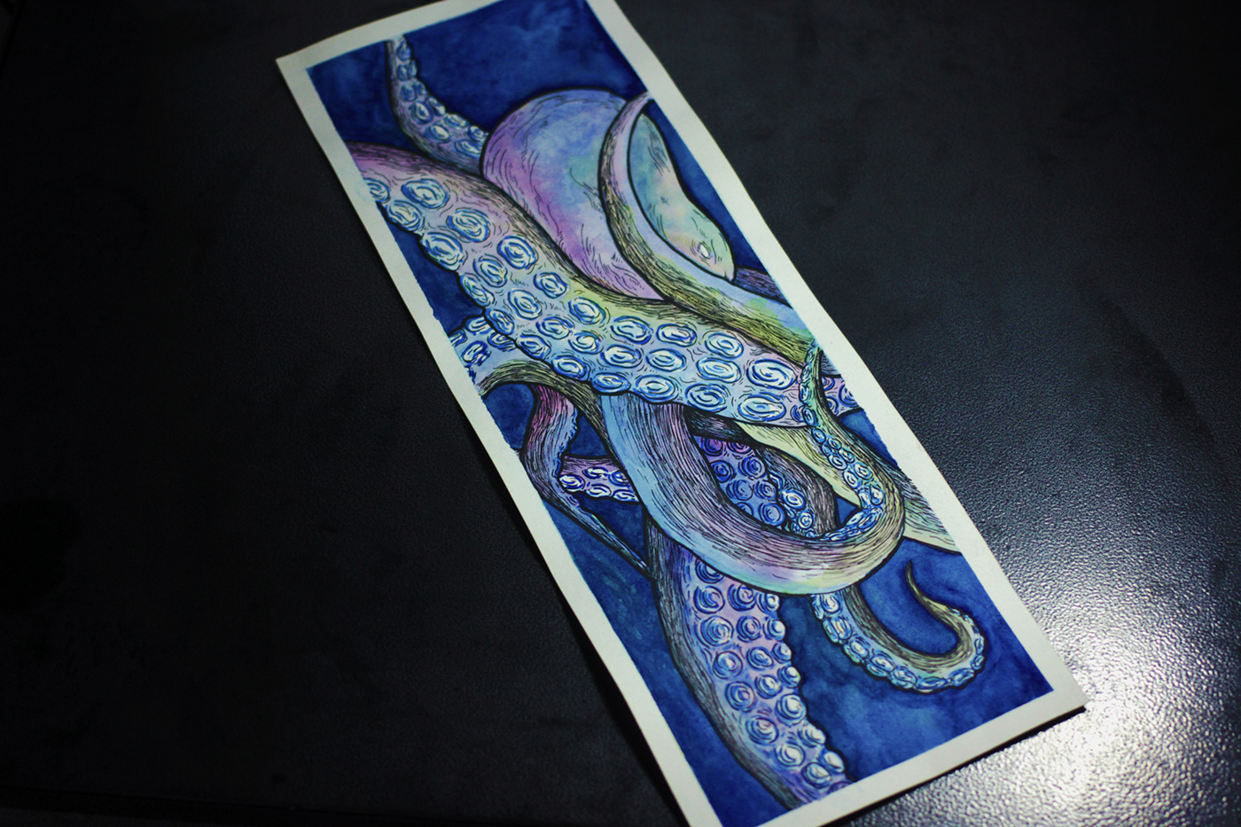 Scandinavia nordic etymology monster ocean keeper sea creature octopus pena hitam dark art hand drawing