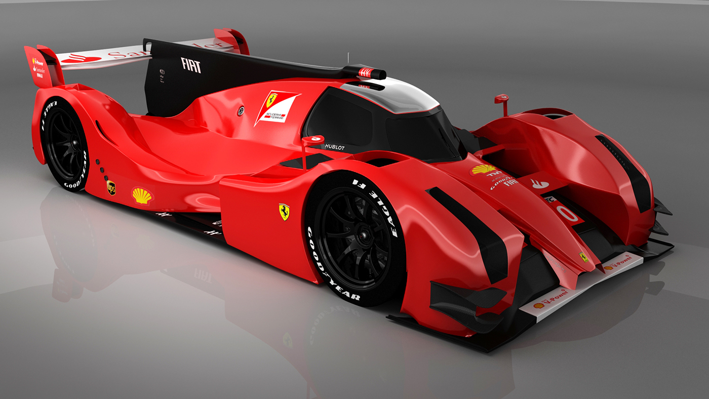 FERRARI ferrari concept ferrari 330 ferrari f330 lmpi le mans prototype car design design 3D model le mans rendering race car