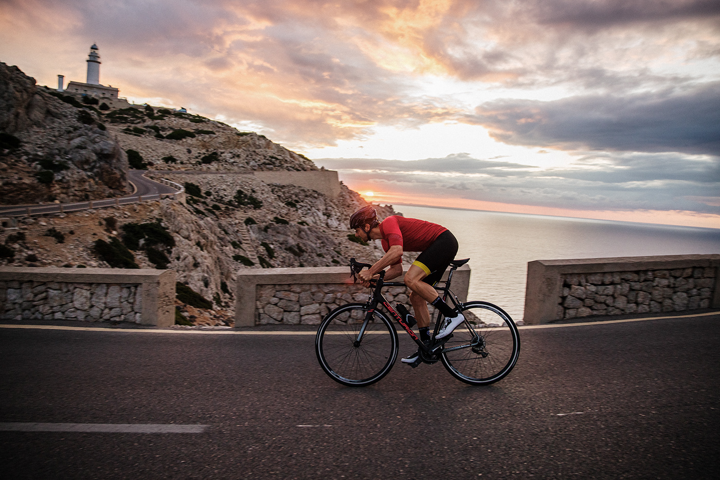 roadbike peloton Cycling sport mallorca spain Islas Baleares scenery Landscape sea
