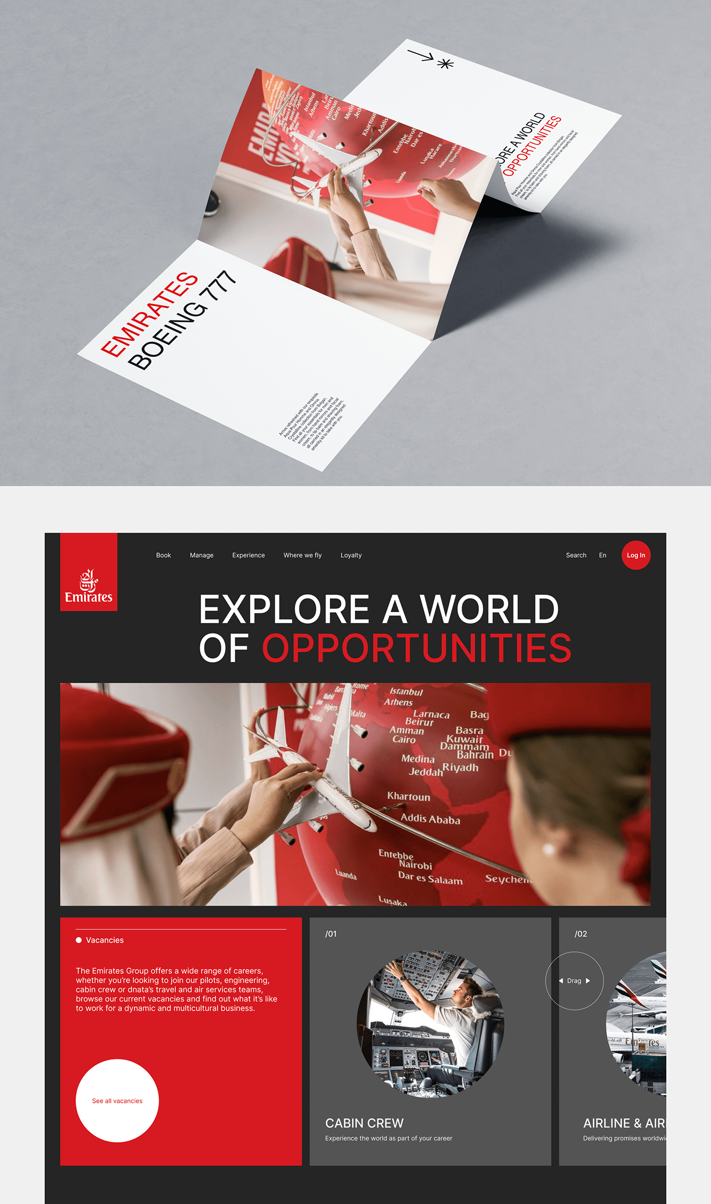 Adaptive airline corporate Corporate Design emirates Emirates Airlines redesign site ux/ui Web Design 