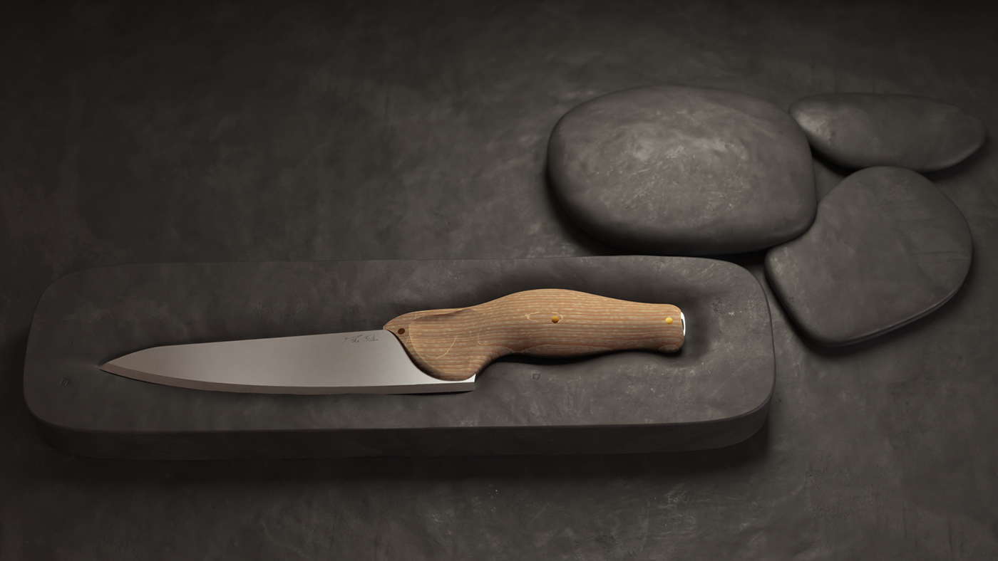 knife Ergonomics brand identity Packaging knife design KITCHENWARE chefs knife