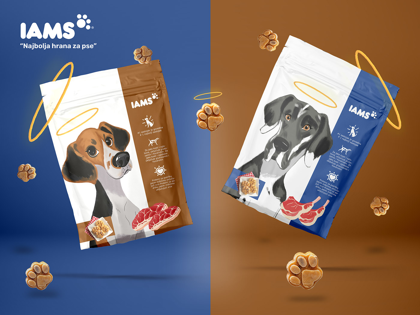 animal dog doog food Food  package packaging design product