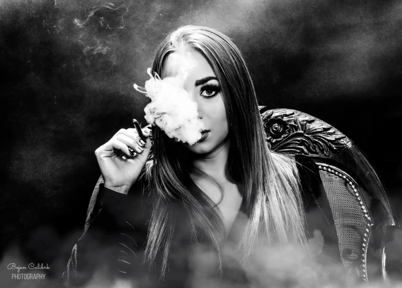 blonde female girl model seductive sexy smoke smoking tobacco wine