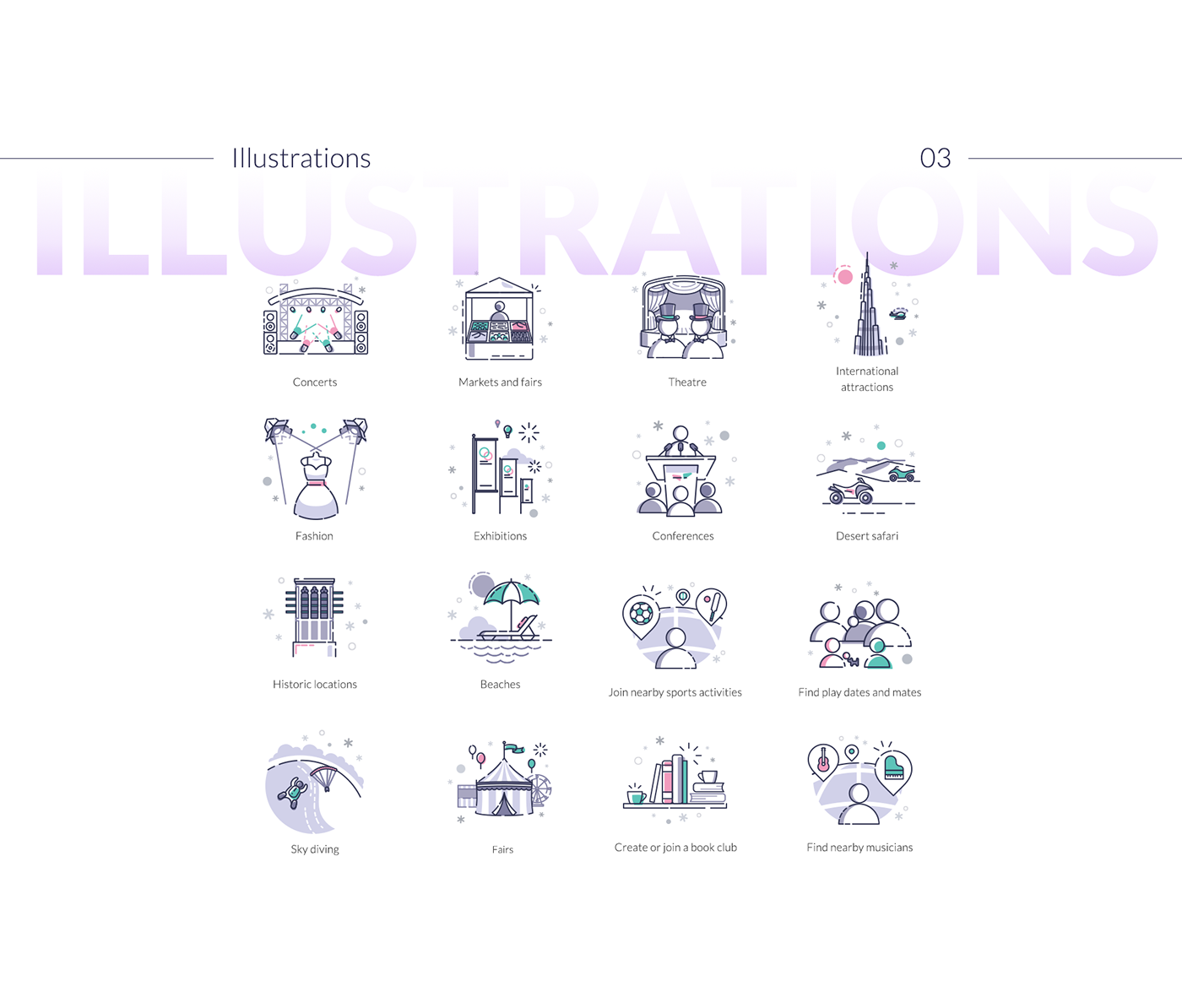 UI ux app animation  Responsive minimalist creative purple Web Design  Platform