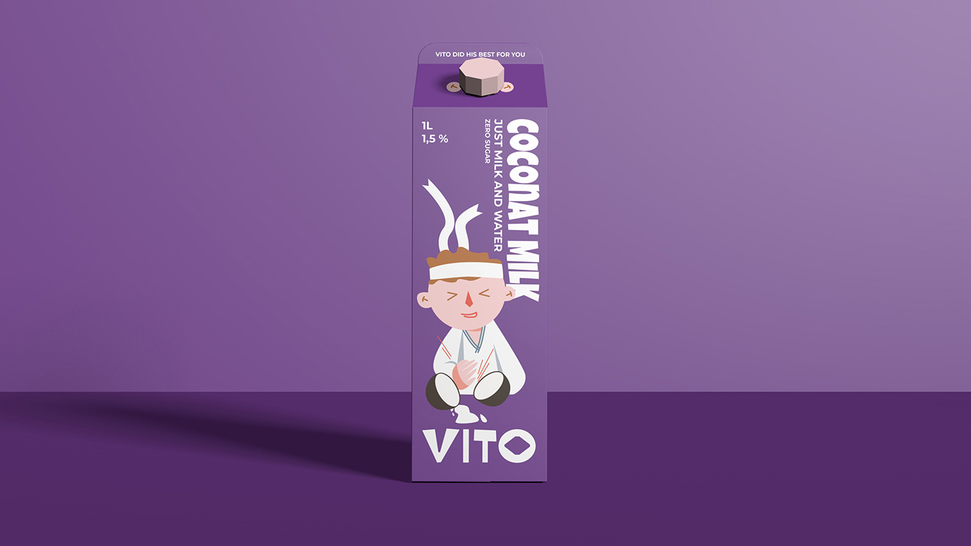 packaging design ILLUSTRATION  Character design  graphic design  milk Packaging product design  3D visualization design