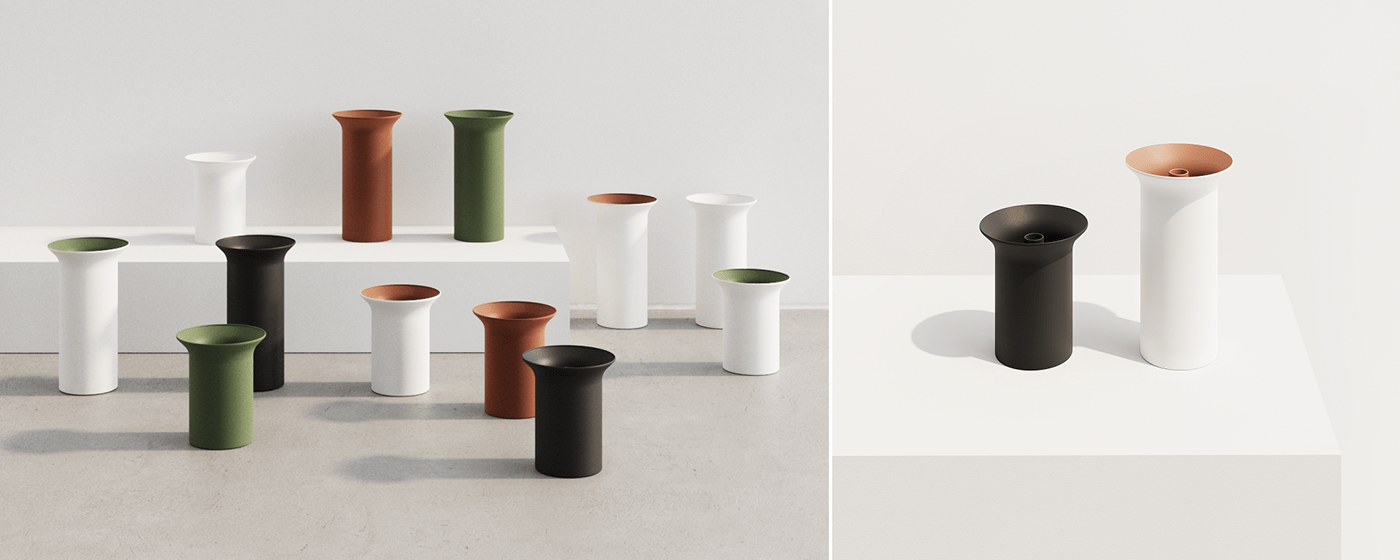 ceramic ceramika concept concept design design industrial porcelain product product design  Vase