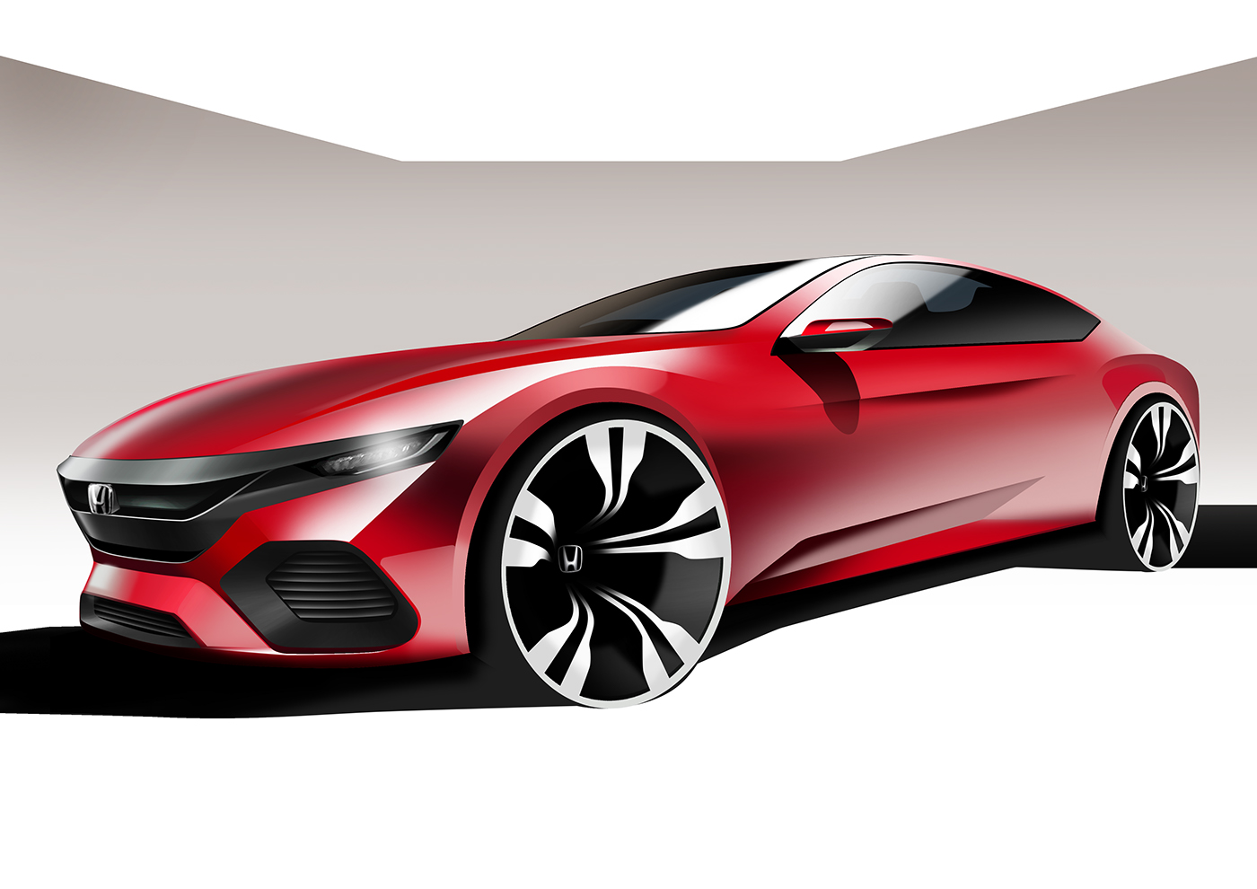 opel sketch rendering tata Honda MG FERRARI supercar rolls royce Nissan