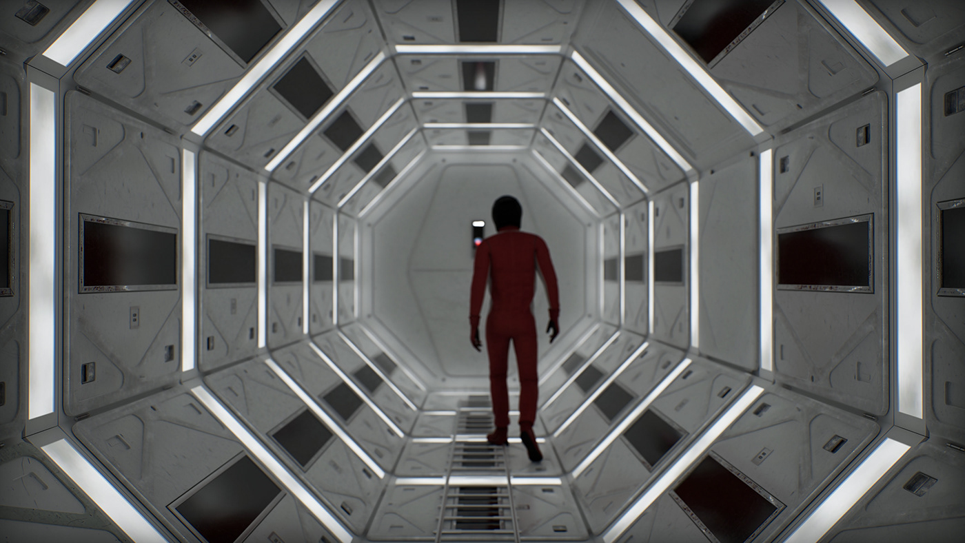 archviz 3D blender Unreal Engine videogame Kubrick CGI 3ds max architecture 2001 space odyssey