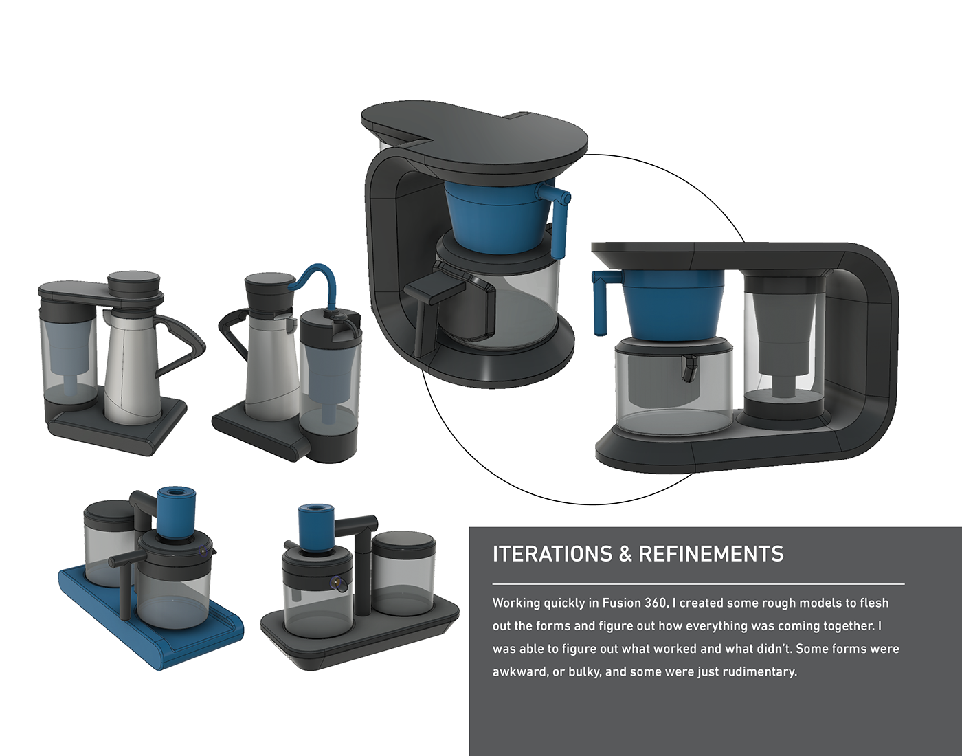 Coffee Dyson vacuum keyshot Solidworks product coffeemaker blue brand industrial