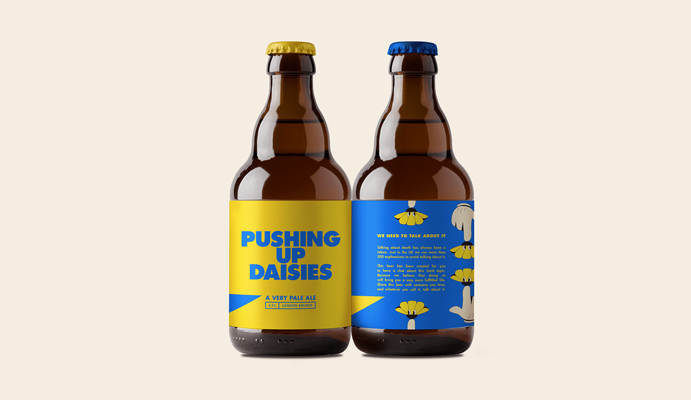 beer beer design Beer Packaging can craft beer daisies drink ILLUSTRATION  Packaging