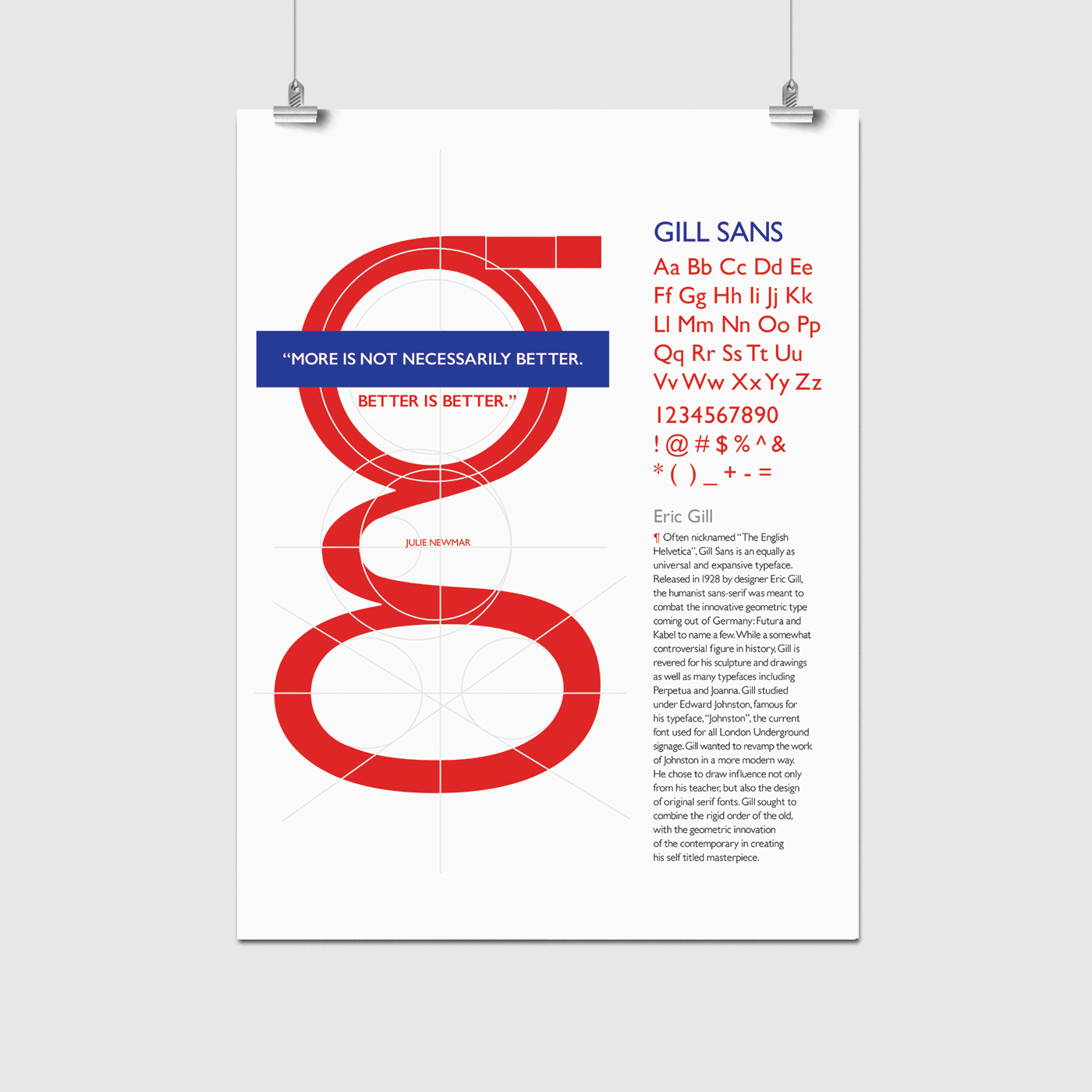 type typography   Gill Sans Gill Eric Gill london underground London