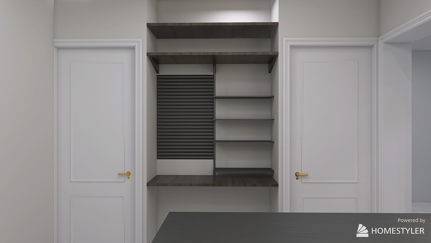 drawer storage furniture interior design  laundry visualization architecture Render 3D furniture interior