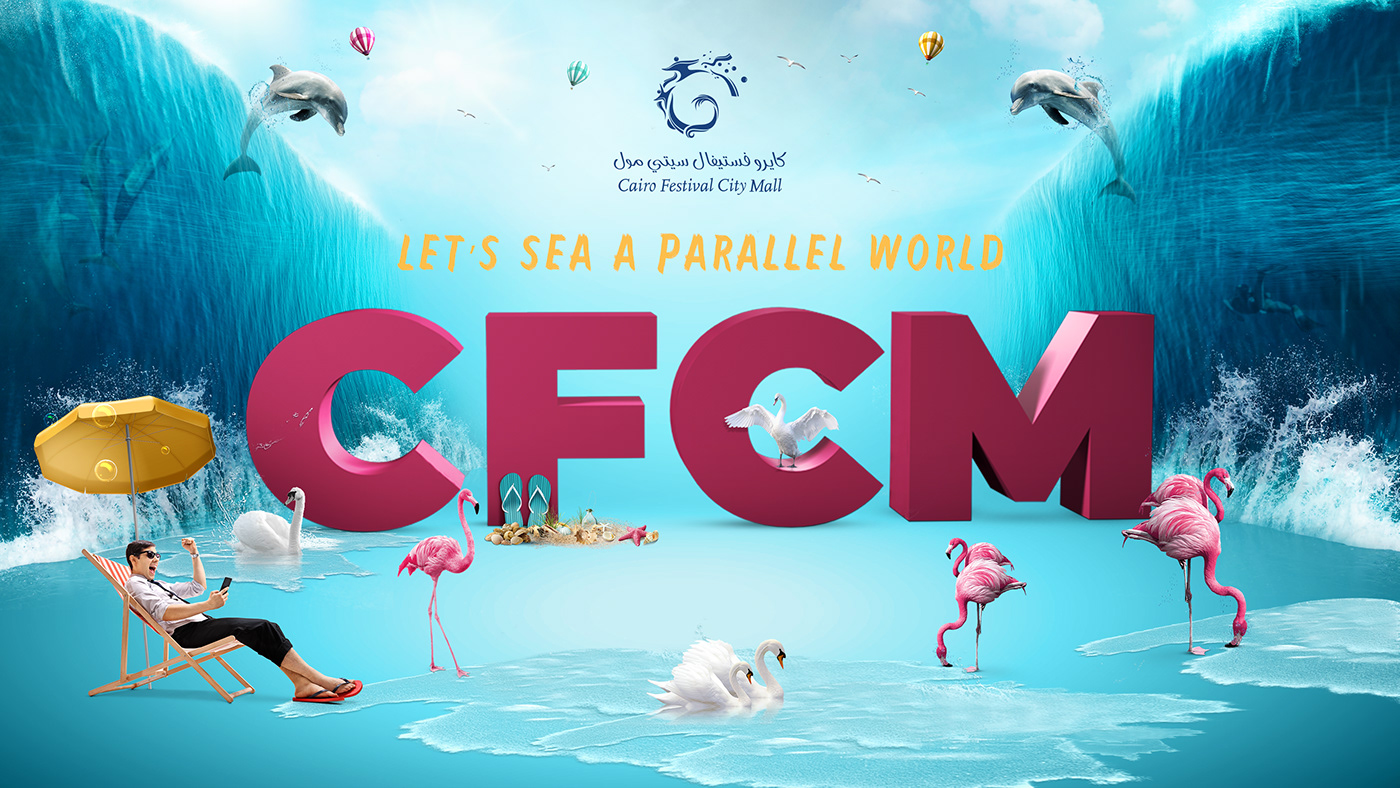 Cairo Festival CFCM Creative Ad Outdoor sea under the sea water
