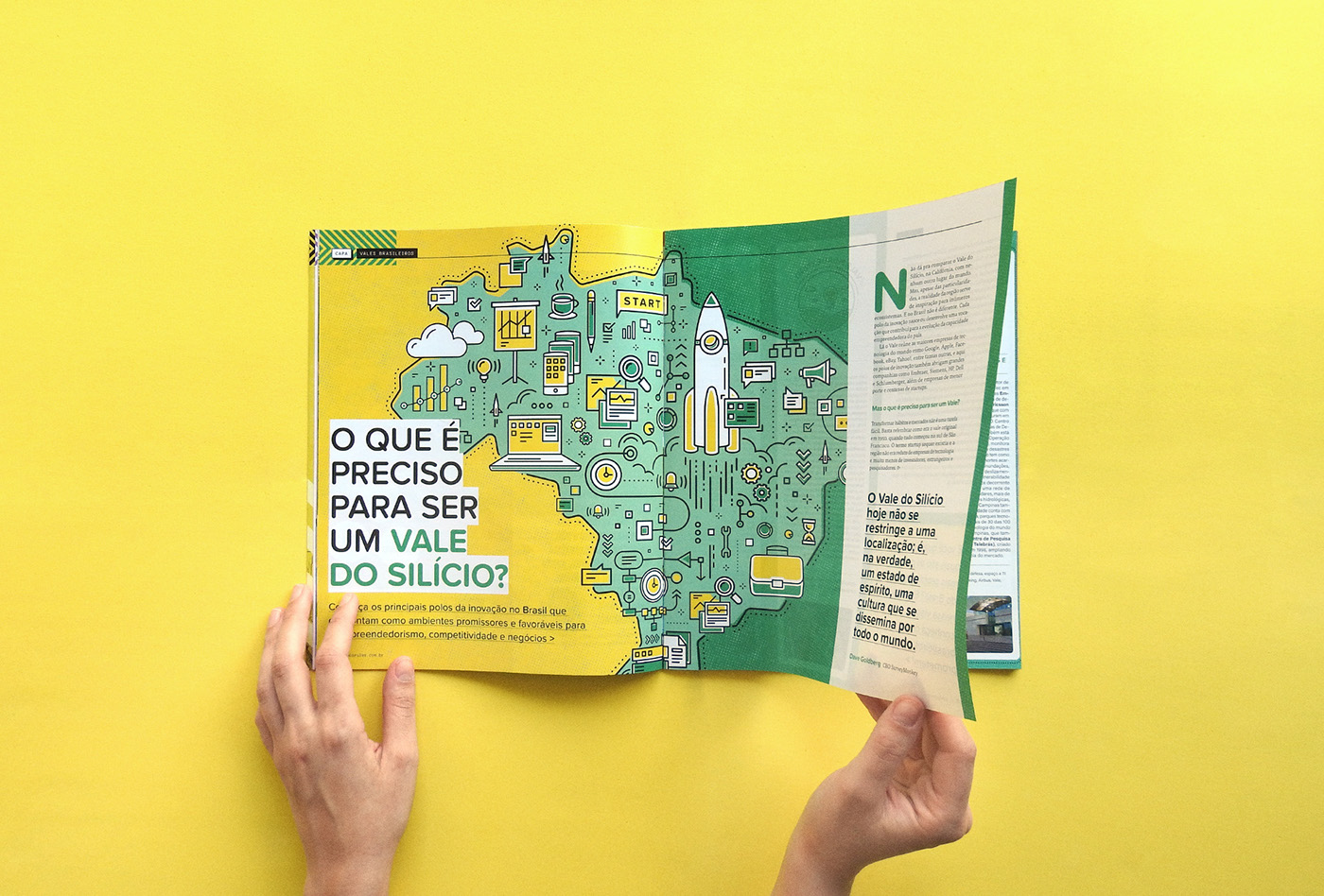 magazine Startup design editorial Brasil vale do silício Silicon Valley Parana lançadora cascavel