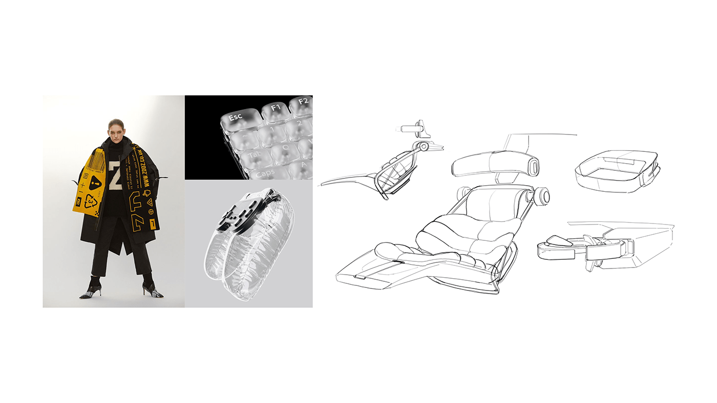 car concept design sketch 3D chair design