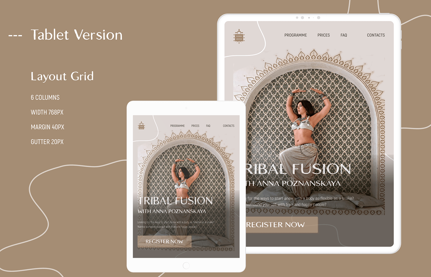 UI/UX user interface Figma ui design landing page UX design user experience tribal Fusion tribalbellydance