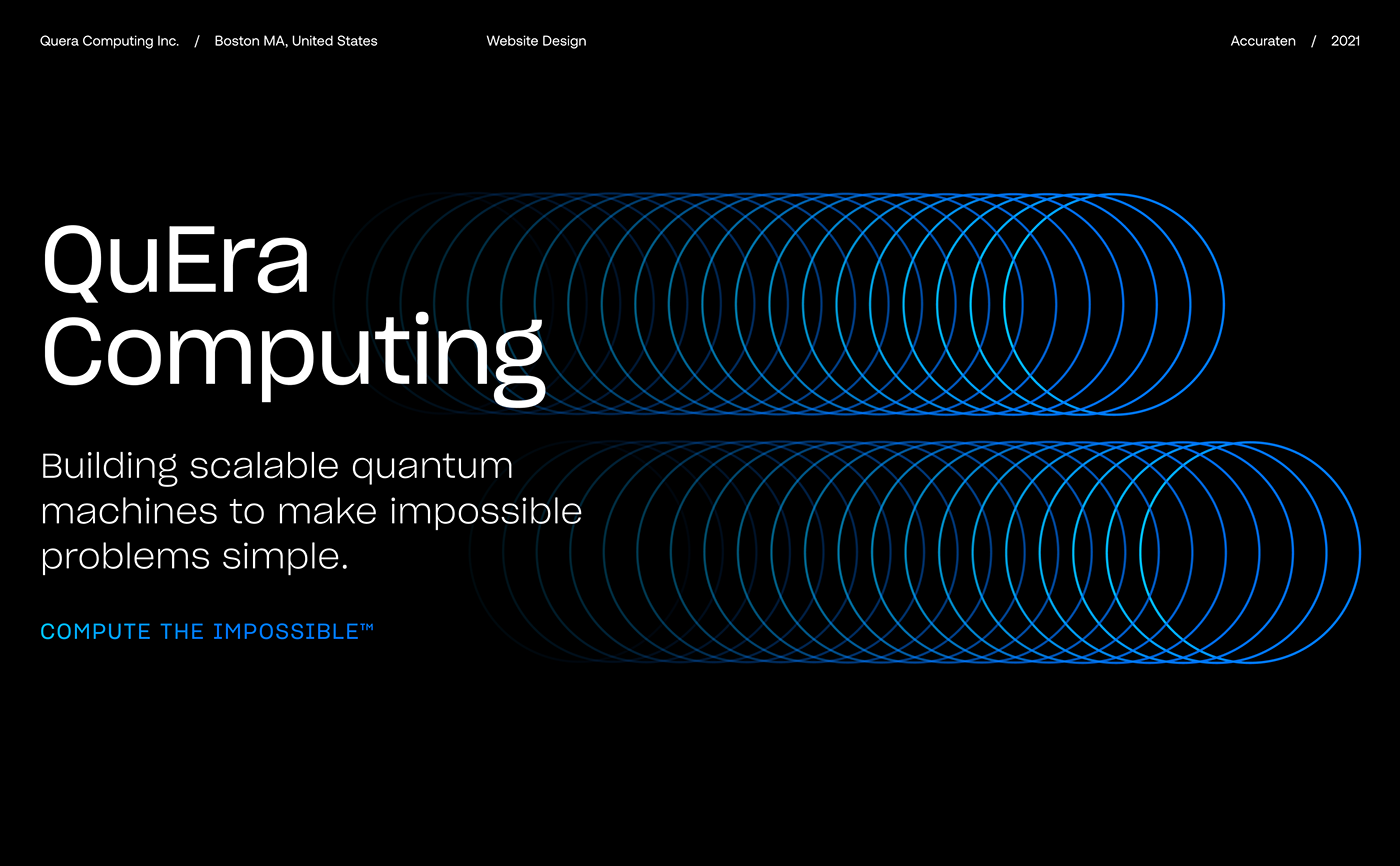 black blue clean Computer ILLUSTRATION  minimal quantum science typographic