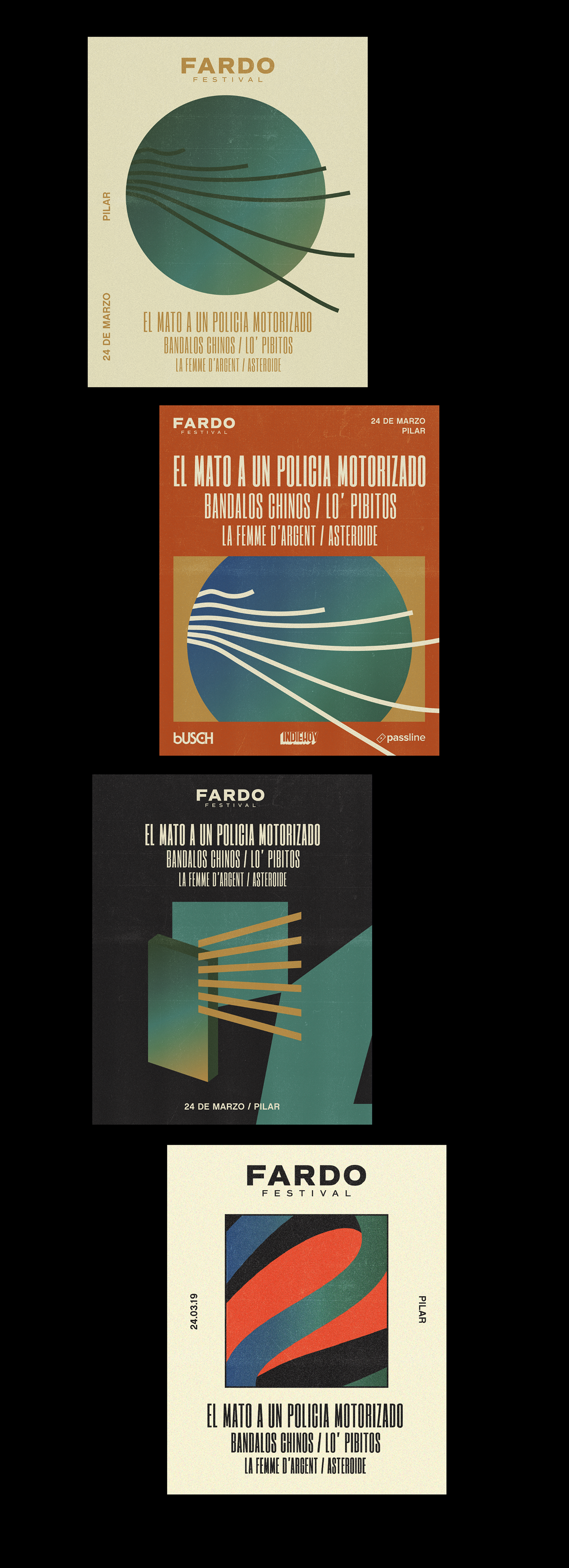 music festival FARDO identity branding  rock indie