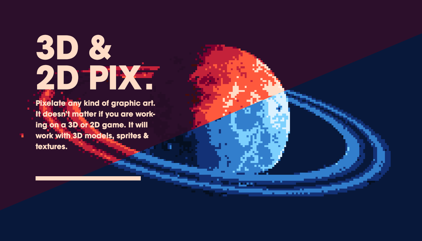 lowpoly Pixel art 3D tool ux typography   game unity3D tutorial Procedural