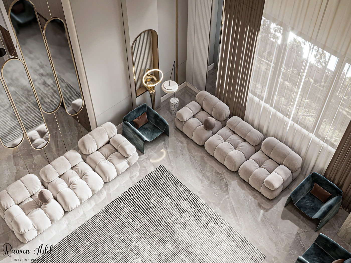 3ds max architecture corona interior design  living living room modern Render room design visualization