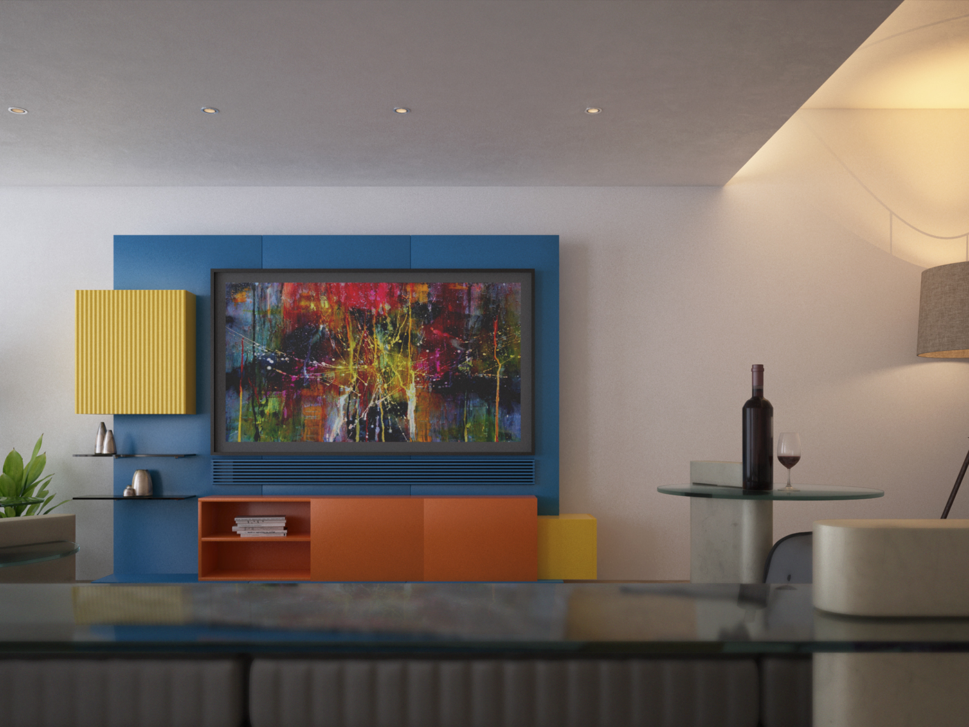 3ds max vray rendering Render vray architecture Interior concept roche bobois Photography  mah jong