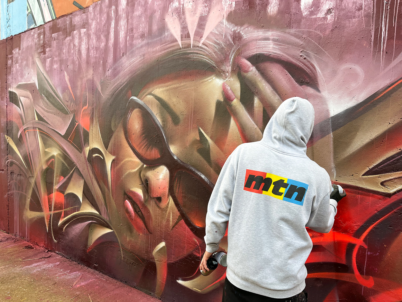 art Graffiti Mural portrait spraypaint streetart
