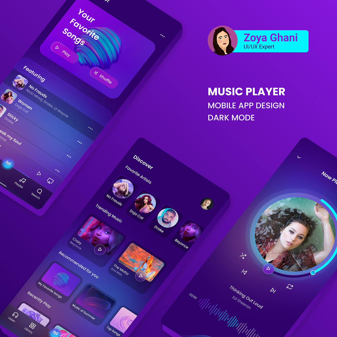 app design music Music Player music player app music player design Music Player UI ui design UI/UX ux UX design